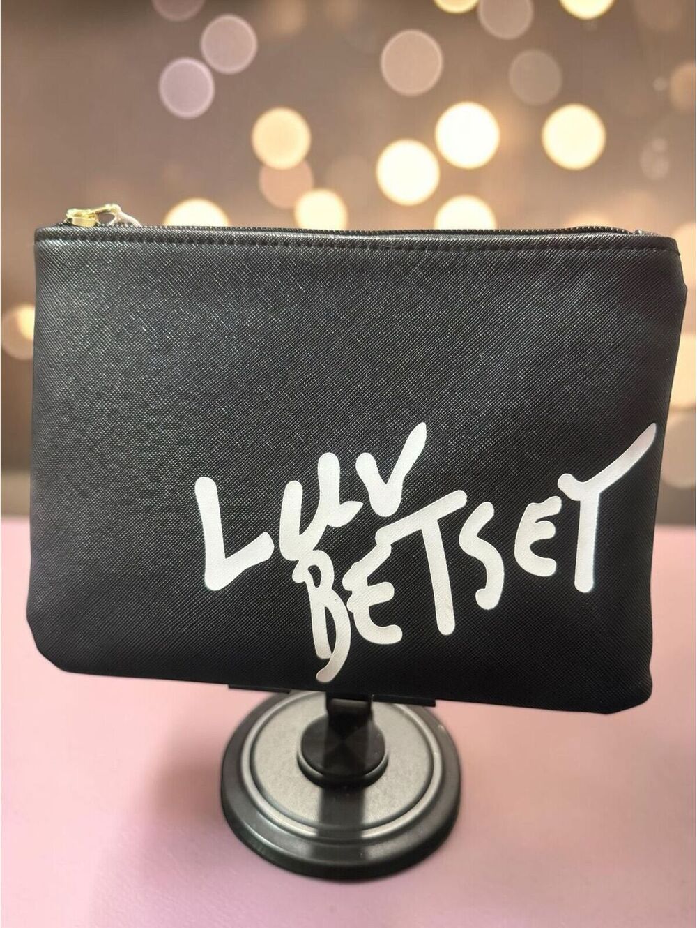 Luv Betsey by Betsey Johnson Black Crossbody Bag Wristlet Convertible Clutch